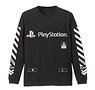 Play Station Sleeve Rib Long Sleeve T-Shirt `Play Station` Black S (Anime Toy)