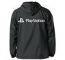 プレイステーション フーデッドウインドブレーカー `PlayStation` BLACK×WHITE L (キャラクターグッズ)