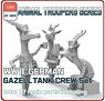 WWII German Gazell Tank Crew Set (3 Figures) (Plastic model)