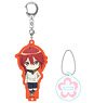 Nendoroid Plus Zoku Touken Ranbu: Hanamaru Acrylic Keychains with Stand Shinano Toshiro (Anime Toy)