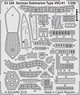 Photo-Etched Parts for German Submarine Type VIIC/41 (for Revell) (Plastic model)