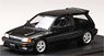 Honda Civic Si(AT) 1984 Mugen MR-5 With Wheel Black Metallic (Custom Color) (Diecast Car)