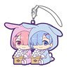 Gyugyutto Rubber Strap Re: Life in a Different World from Zero Tsukimi Ver. Ram & Rem (Anime Toy)