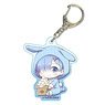 Gyugyutto Acrylic Key Ring Re: Life in a Different World from Zero Tsukimi Ver. Rem (Anime Toy)