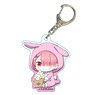 Gyugyutto Acrylic Key Ring Re: Life in a Different World from Zero Tsukimi Ver. Ram (Anime Toy)