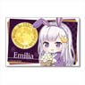 Gyugyutto Big Square Can Badge Re: Life in a Different World from Zero Tsukimi Ver. Emilia (Anime Toy)