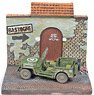 Willys Jeep WW II Panel Diorama Set Siege of Bastogne (Pre-built AFV)