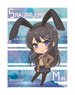 Seishun Buta Yaro wa Bunny Girl-senpai no Yume o Minai Die-cut Sticker Mai Sakurajima (Anime Toy)