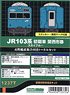 J.R. Series 103 Early Version Kansai Area B Sky Blue Four Car Formation Total Set (with Motor) (Basic 4-Car Set) (Pre-Colored Kit) (Model Train)