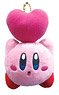 Kirby`s Dream Land Buruburuzu Plush Mascot Heart Throw Kirby (Anime Toy)