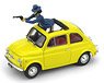 Fiat 500F Wanted Lupin The Third 50th Anniversary Edition Lupin & jigen 2 With Figures (Diecast Car)
