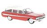 Chevrolet Nomad Station Wagon 1961 Red / White (Diecast Car)