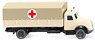(N) Magirus Flat Bed Rolly German Red Cross (Model Train)