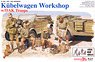 Kubelwagen Workshop w/DAK Troops & British 8th Army Infantry El Alamein 1942 (Plastic model)