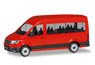 (HO) VW Crafter Bus High Roof Red (Model Train)