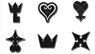 Kingdom Hearts Rubber Magnet [Emblem Set] (Anime Toy)
