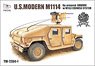 U.S.HMMWV M1114 w/M153 CROWSII `アイアン オークリーフセット` (プラモデル)