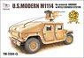 U.S.HMMWV M1114w/M153 CrowsII Golden Oak Leaf (Plastic model)