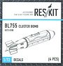 BL755 Cluster Bomb (4 Pieces) (Plastic model)