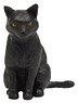 Japanese Cats Black Cat (Sitting) (Fashion Doll)