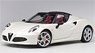 Alfa Romeo 4C Spider (Metallic White) (Diecast Car)