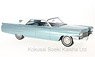 Cadillac Sedan Deville 1963 Metallic Light Turquoise / White (Diecast Car)