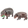 Ania AS-16 Pigmy Hippopotamus Parent-Child (Animal Figure)