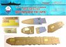 WWII IJN Aircraft Carrier Akagi `Triple Deck` Wooden Deck (for Hasegawa WL220) (w/ Paint Mask Seal & Anchor Chain) (Plastic model)