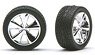 `TIBURON`s` ホイール クロームメッキ仕様 タイヤ付4本セット (アクセサリー)