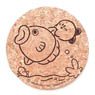 Kirby`s Dream Land Pupupu Friends Cork Coaster C: Kirby & Kine (Anime Toy)