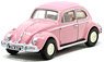 (OO) VW Beetle Pink The UK License Plate (Model Train)