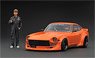 Nissan Fairlady Z (S30) Star Road Orange With Mr. Inoue (Diecast Car)