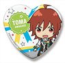 The Idolm@ster Side M Side Mini Heart Can Badge Glory Monochrome Toma Amagase (Anime Toy)