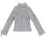 PNM fisherman`s High Neck Sweater (Gray) (Fashion Doll)