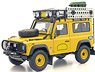 Land Rover Defender 90 Camel Trophy Edition (Yellow) (Diecast Car)
