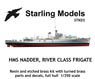 HMS Nadder, River Class Frigate Resin & Etched Brass Kit w/Guide Book (Plastic model)