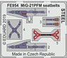 MiG-21PFM Seatbelts Steel (for Eduard) (Plastic model)