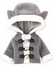 Picco D Neko-san Coat (Obitsu 11 Wearable) (Gray) (Fashion Doll)