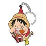 One Piece Luffy Tsumamare Key Ring (Satiety Ver.) (Anime Toy)