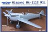 Hispano HA-1112 M1L Conversion Set (for Hasegawa) (Plastic model)