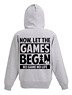 No Game No Life Now, Let The Games Begin Message Zip Parka Mix Gray x Black S (Anime Toy)