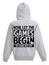 No Game No Life Now, Let The Games Begin Message Zip Parka Mix Gray x Black M (Anime Toy)