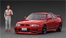 Nissan Skyline GT-R (BCNR33) Matsuda Street Wine Red With Mr. Matsuda (Diecast Car)