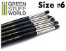 Colour Shapers Brushes Size 6 - Black Firm (Hobby Tool)