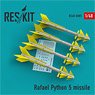 Rafael Python 5 Missile (4 Pieces) (Plastic model)