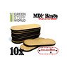 MDF Bases - Oval Pill 25x70mm (10 Pieces) (Display)