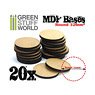 MDF Bases - Round 32mm (20 Pieces) (Display)