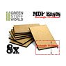 MDF Bases - Rectangle 75x50mm (8 Pieces) (Display)