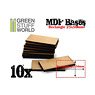 MDF Bases - Rectangle 25x50mm (10 Pieces) (Display)