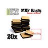 MDF Bases - Square 20mm (20 Pieces) (Display)